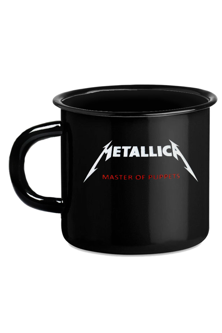 Кружка эмалированная Metallica Master of Puppets - фото 1 - rockbunker.ru