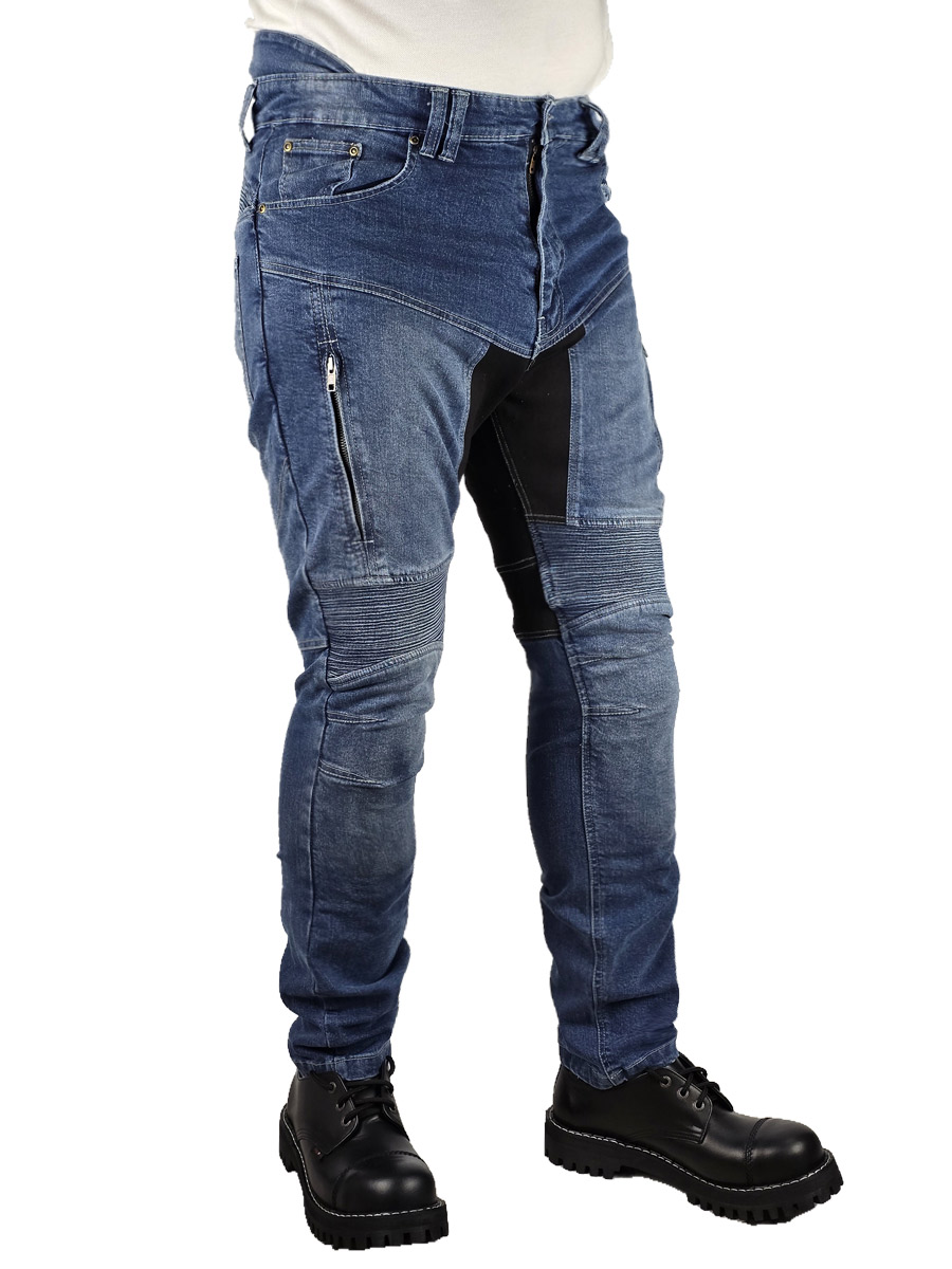 Мотоджинсы Синие - фото 2 - rockbunker.ru
