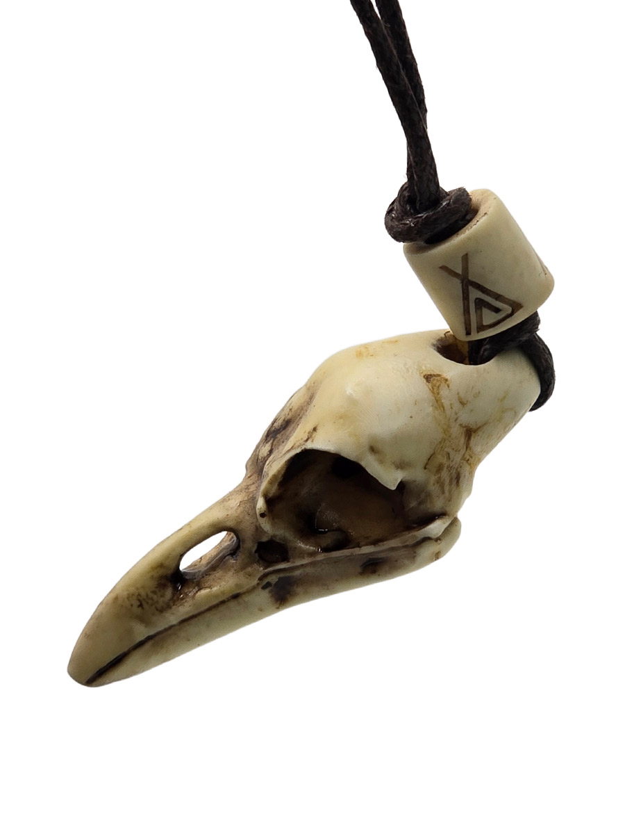 Кулон Череп Ворона - фото 2 - rockbunker.ru