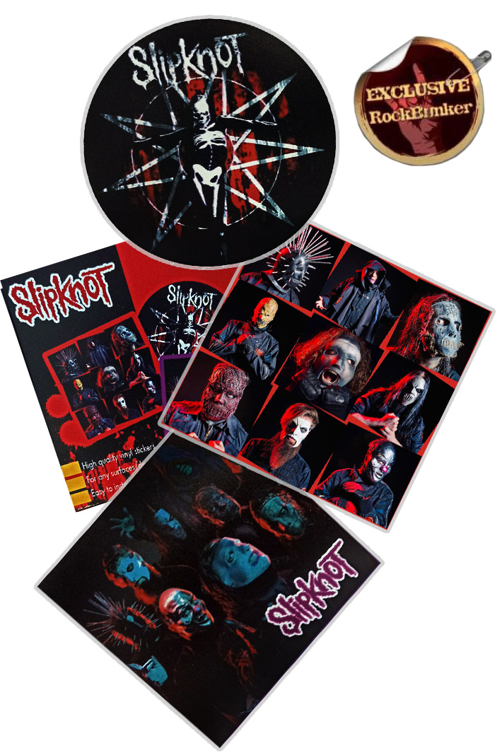 Набор стикеров RockMerch Slipknot - фото 1 - rockbunker.ru