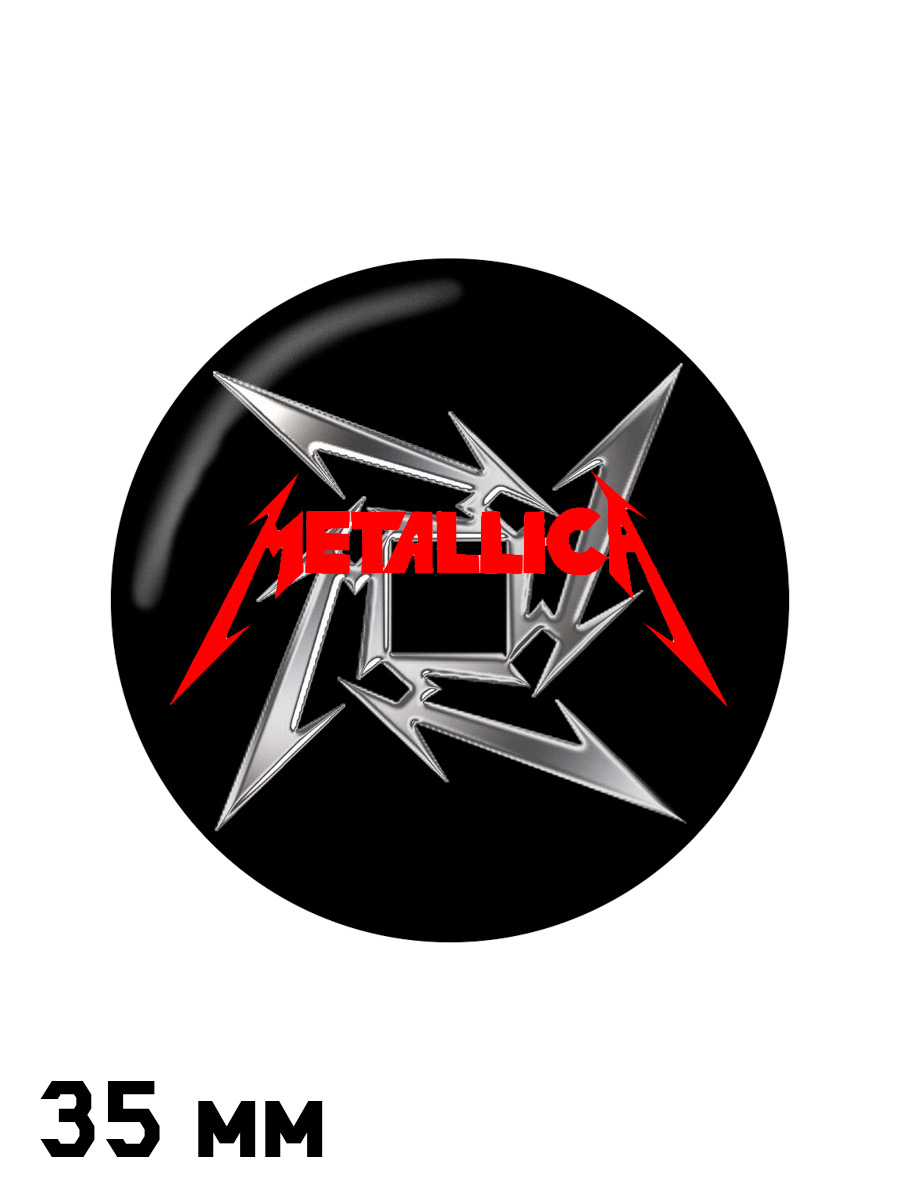 Значок Metallica - фото 1 - rockbunker.ru