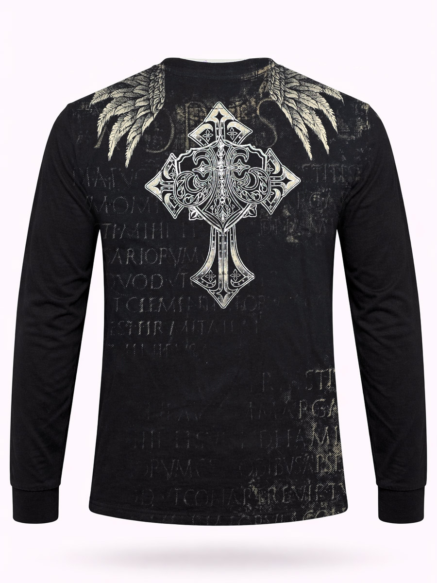 Футболка Xzavier с длинным рукавом Wings - фото 2 - rockbunker.ru