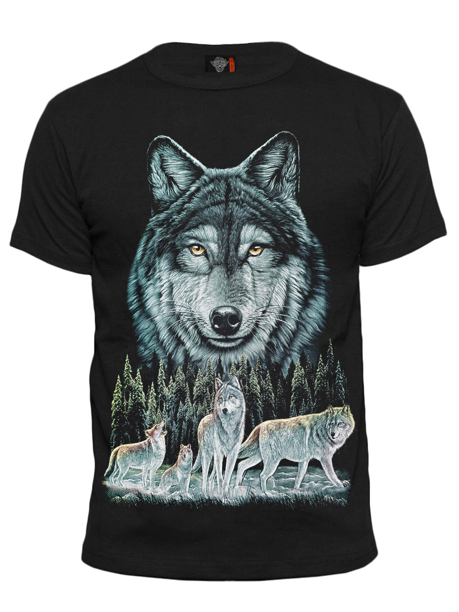 Футболка Rock Eagle Волки В Лесу - фото 1 - rockbunker.ru