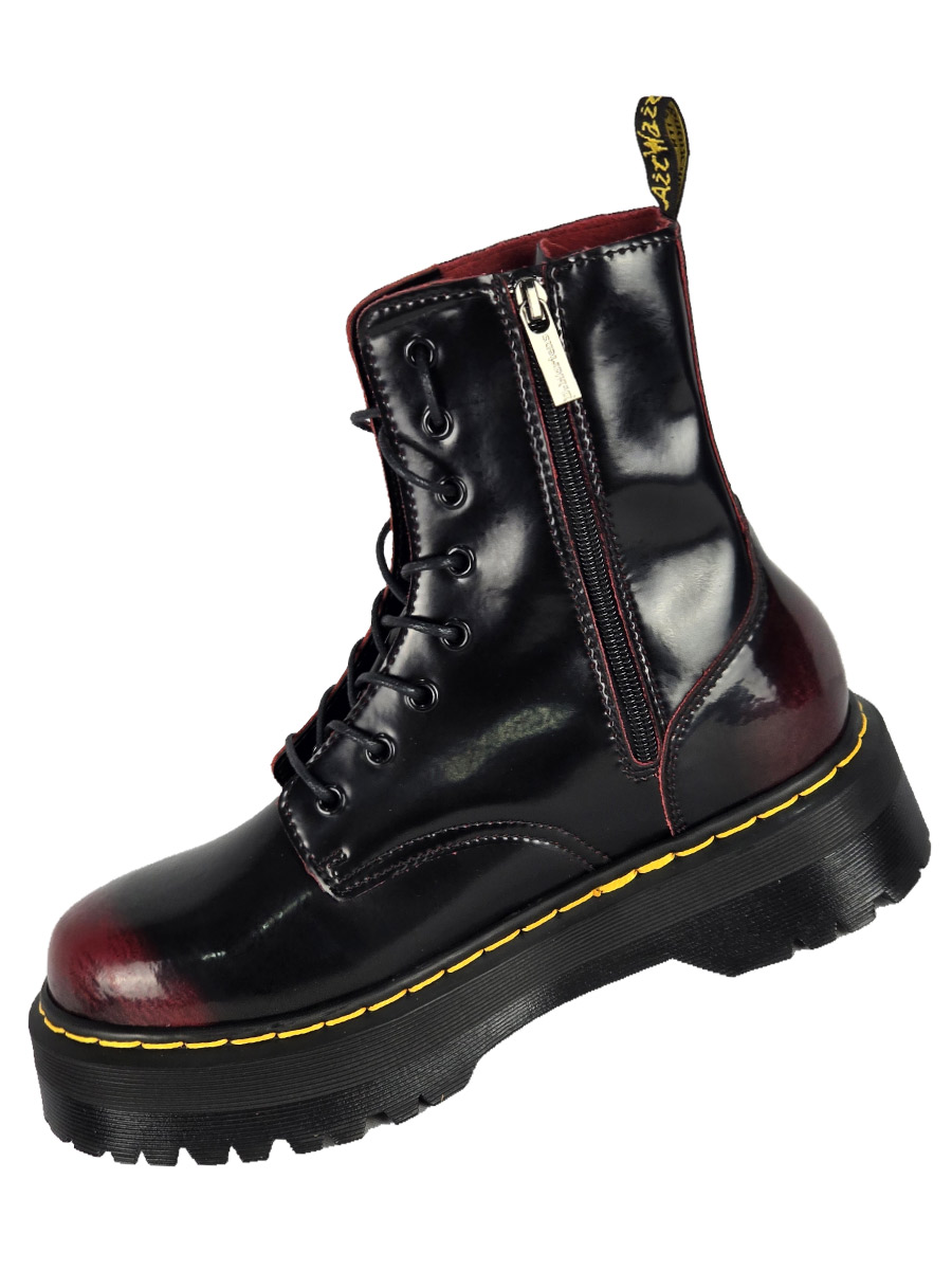 Ботинки Dr Martens 8 блоков Pink-Black - фото 3 - rockbunker.ru