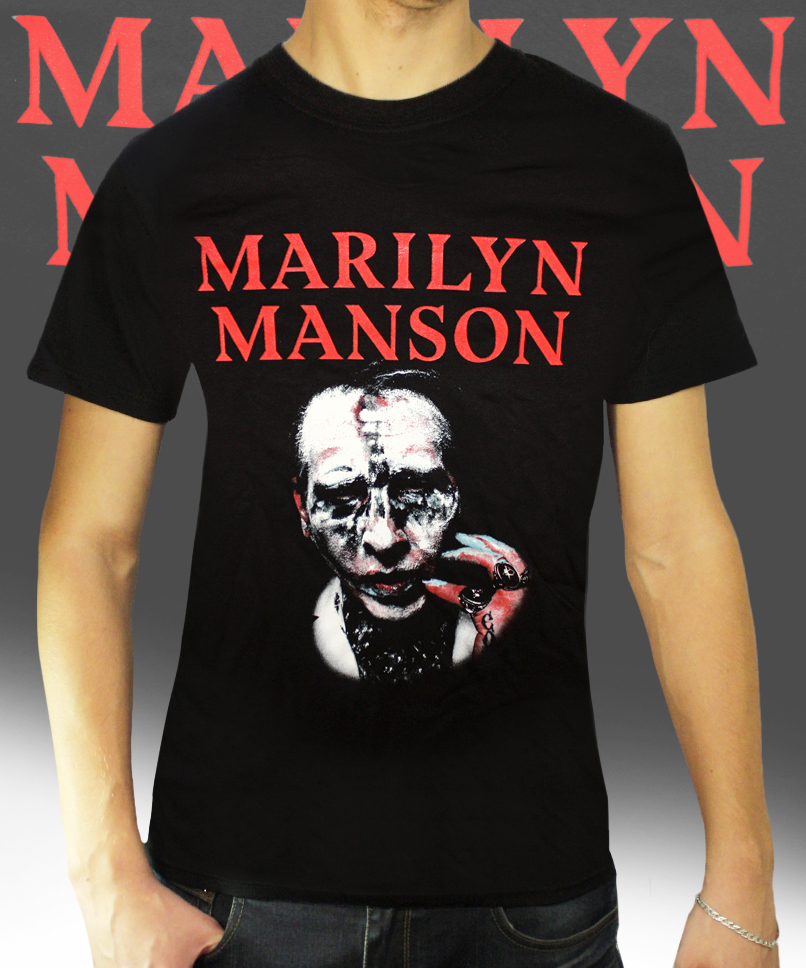 Футболка RockMerch Marilyn Manson - фото 2 - rockbunker.ru