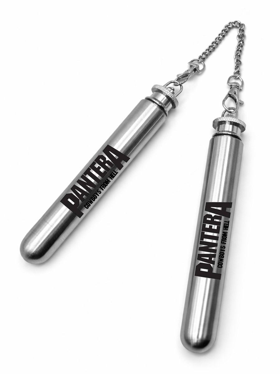 Фляги-нунчаки с гравировкой Pantera - фото 1 - rockbunker.ru