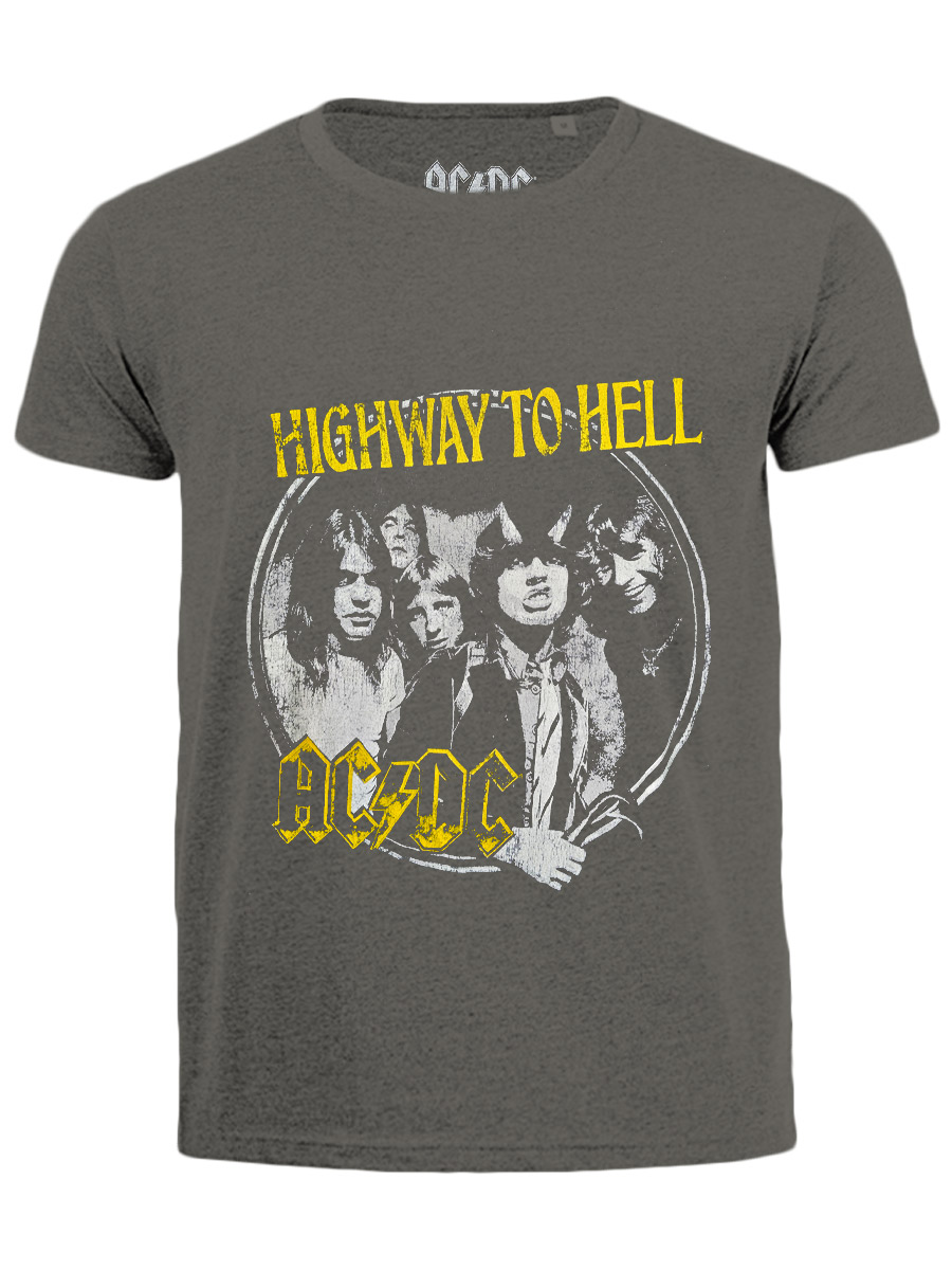 Футболка AC DC серая  - фото 1 - rockbunker.ru