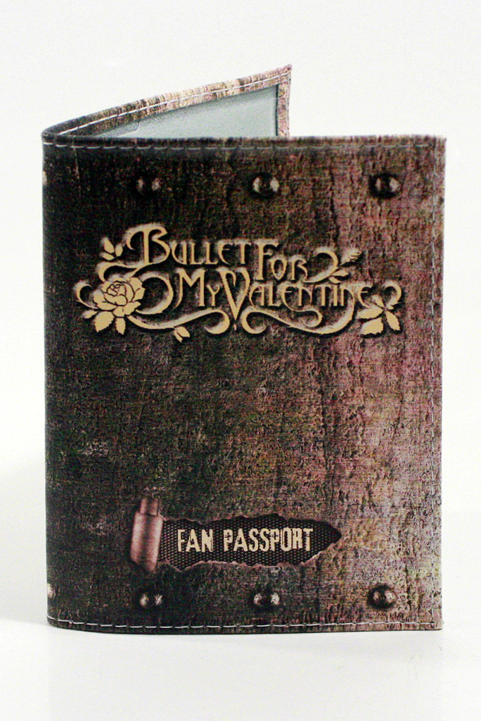 Обложка на паспорт RockMerch Bullet for my Valentine - фото 1 - rockbunker.ru
