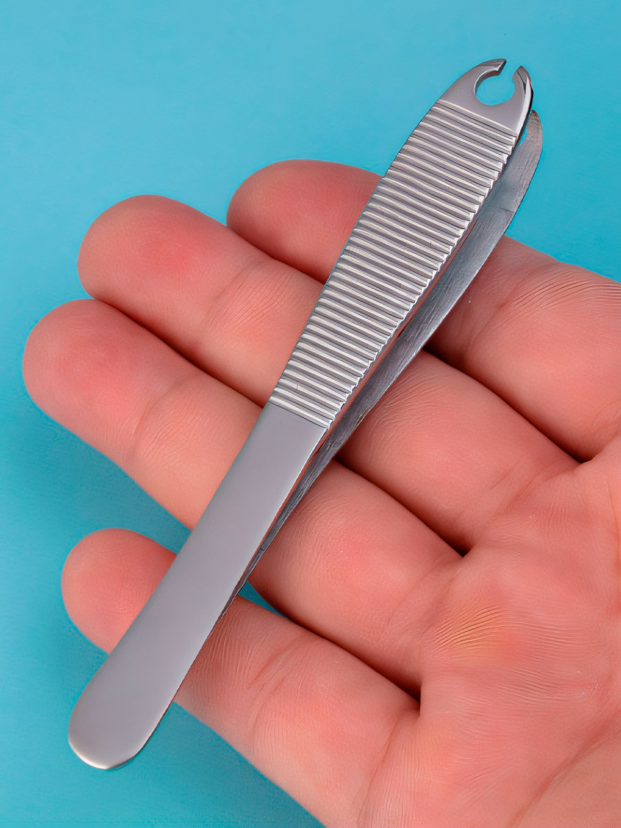 Пинцет-держатель широкий открытый - фото 1 - rockbunker.ru