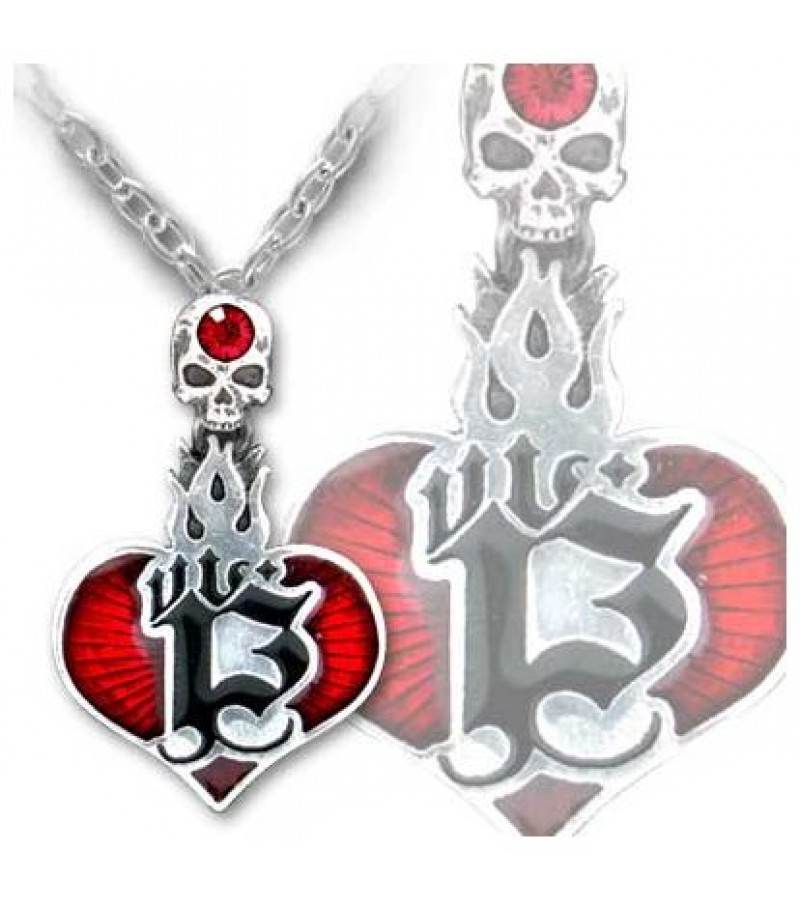 Кулон Alchemy Gothic ULFP6 Sacred Heart Pendant DC - фото 1 - rockbunker.ru