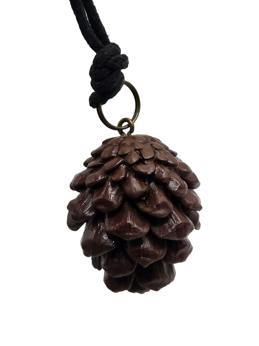 Кулон Шишка сосновая открытая - фото 2 - rockbunker.ru