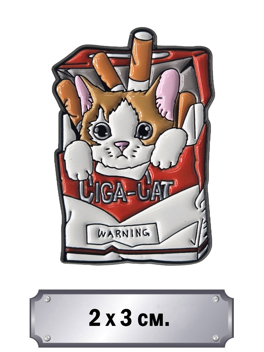 Значок Ciga - Cat - фото 1 - rockbunker.ru