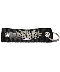 Брелок Linkin Park текстильный с металлическим жетоном - фото 1 - rockbunker.ru