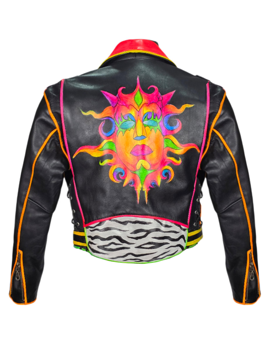 Косуха кастомная кожаная Sunrise - фото 2 - rockbunker.ru