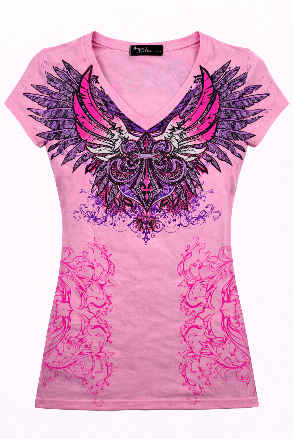 Футболка женская Xzavier AD249PK-SE Winged Shield - фото 1 - rockbunker.ru