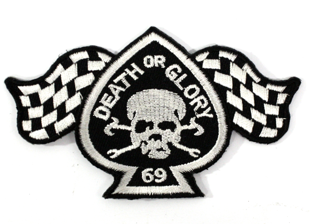 Термонашивка Death or Glory 69 - фото 1 - rockbunker.ru