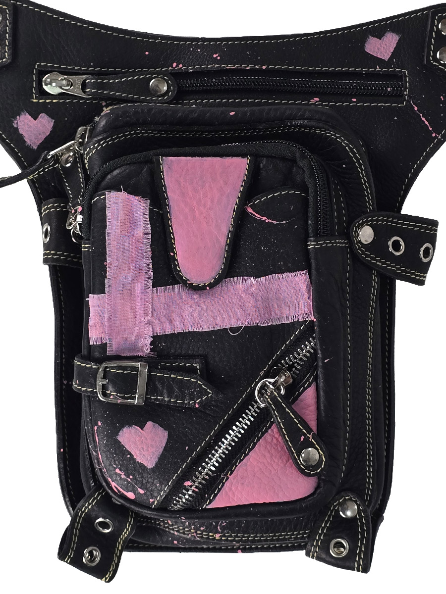 Сумка кастомная Pink Love - фото 2 - rockbunker.ru