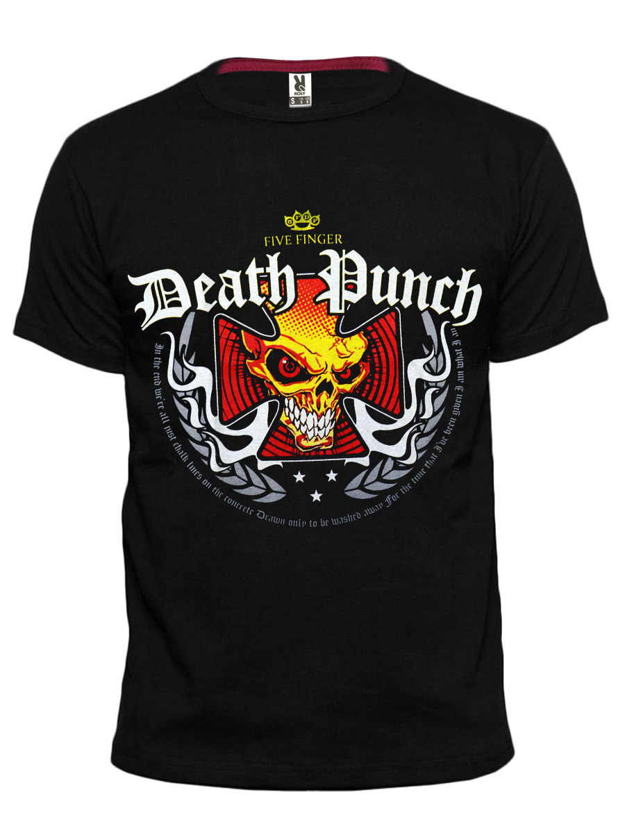 Футболка RockMerch 5 Finger Death Punch - фото 1 - rockbunker.ru