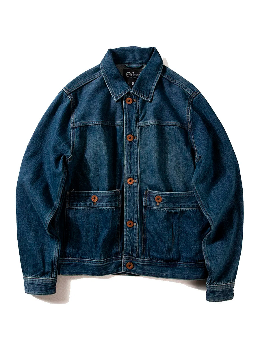 Куртка Джинсовая Синяя - фото 1 - rockbunker.ru