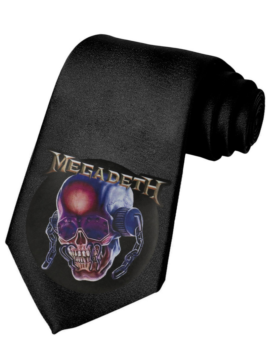 Галстук Megadeth - фото 1 - rockbunker.ru