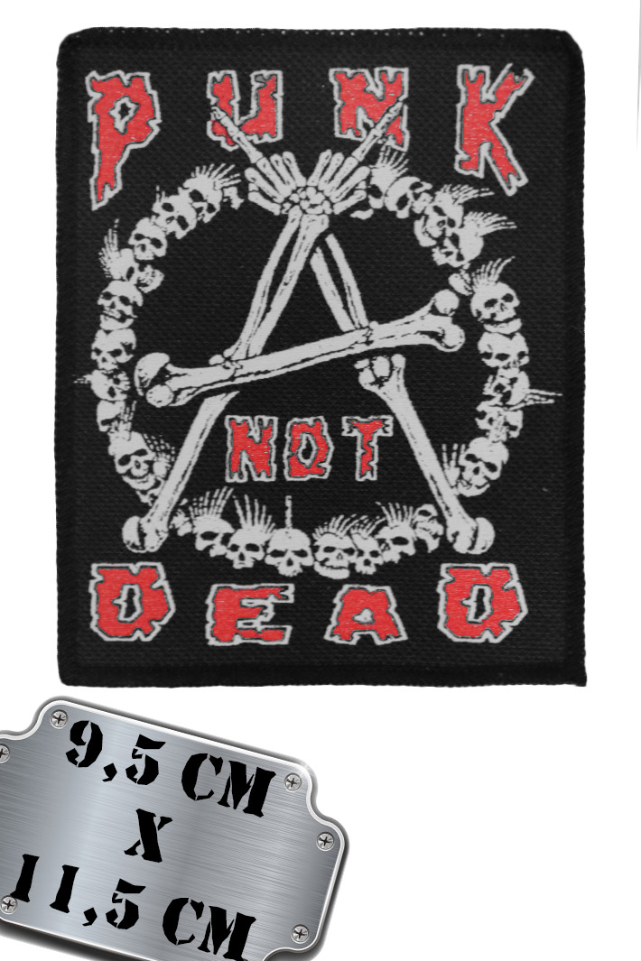 Нашивка Punks Not Dead - фото 1 - rockbunker.ru