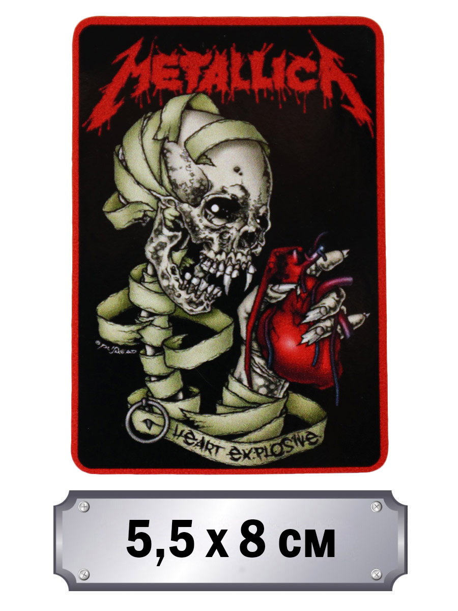 Наклейка-стикер RockMerch Metallica - фото 1 - rockbunker.ru