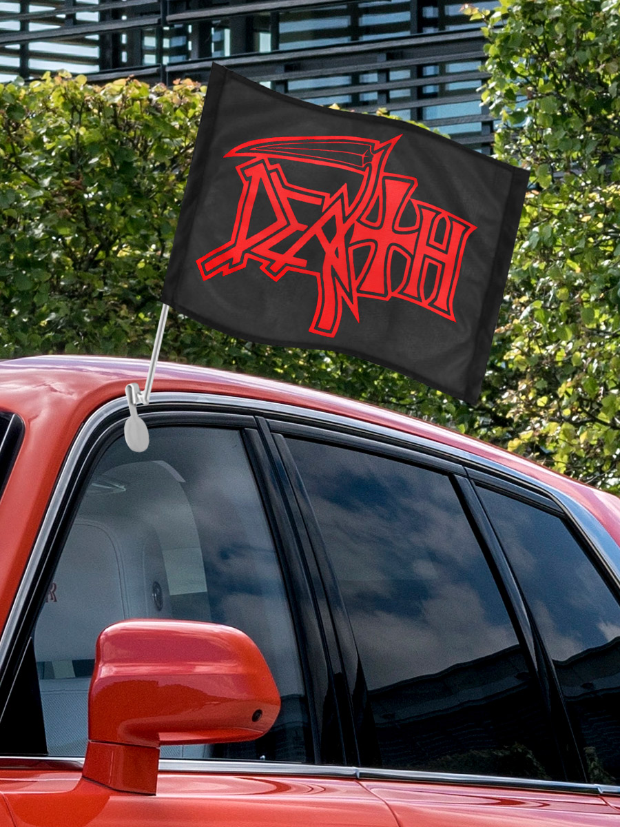 Флаг автомобильный Death - фото 3 - rockbunker.ru