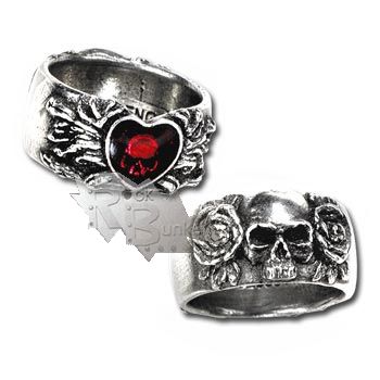 Кольцо Alchemy Gothic R123 Broken Heart - фото 1 - rockbunker.ru