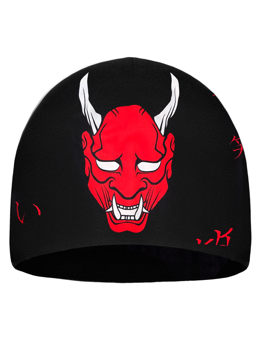 Шапка двухсторонняя Демон - фото 1 - rockbunker.ru