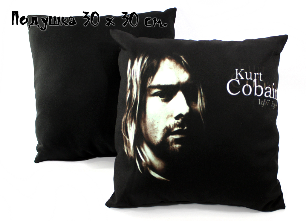 Подушка Kurt Cobain - фото 2 - rockbunker.ru