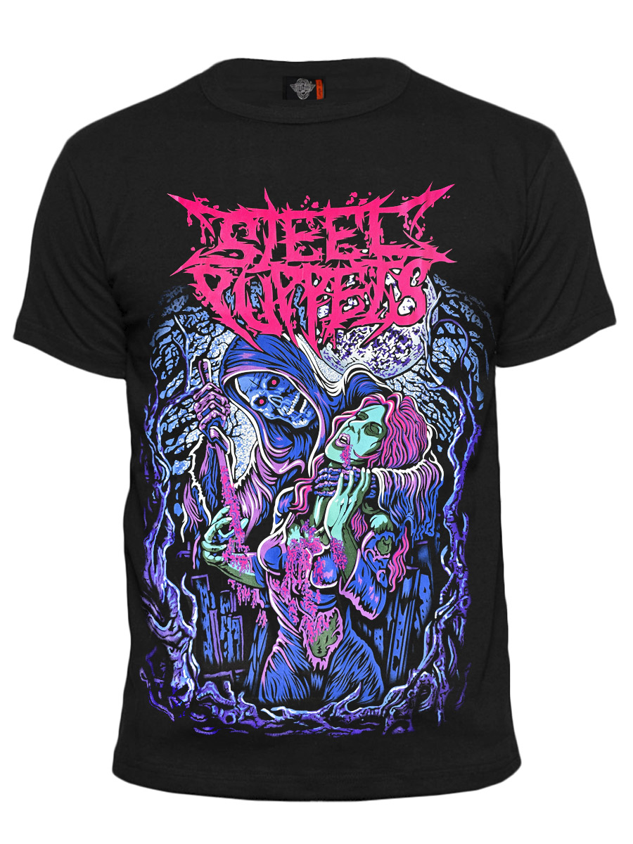 Футболка Hot Rock Heavy Metal Steel Pappets - фото 1 - rockbunker.ru