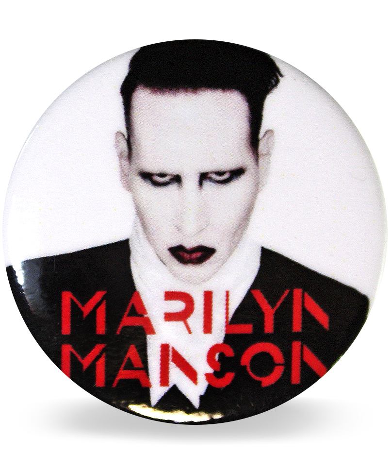 Значок RockMerch Marilyn Manson - фото 1 - rockbunker.ru