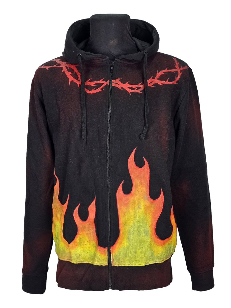 Толстовка кастомная Fire - фото 1 - rockbunker.ru