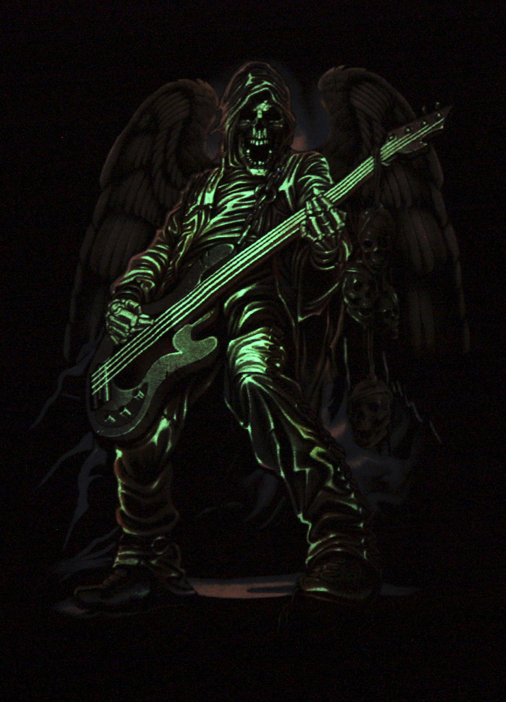Толстовка Metal Heaven Angel of Rock светится в темноте - фото 3 - rockbunker.ru