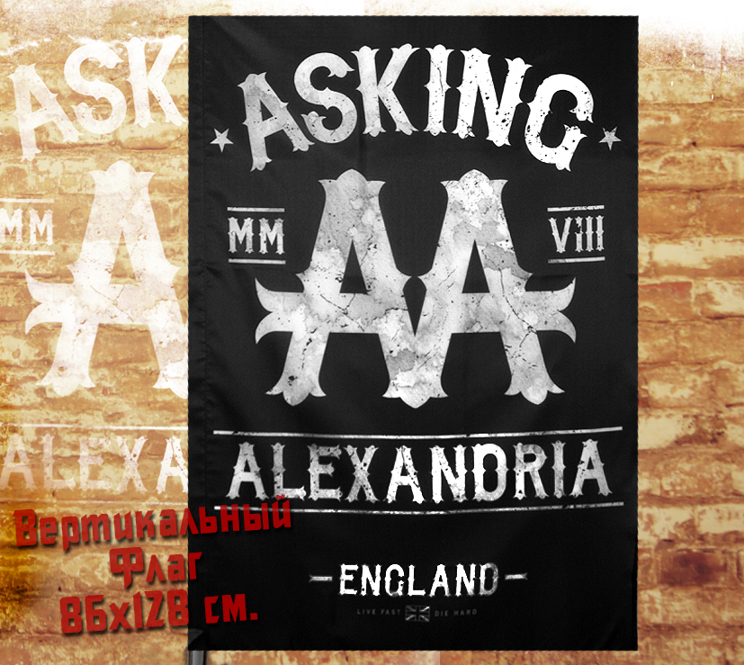 Флаг Asking Alexandria - фото 1 - rockbunker.ru