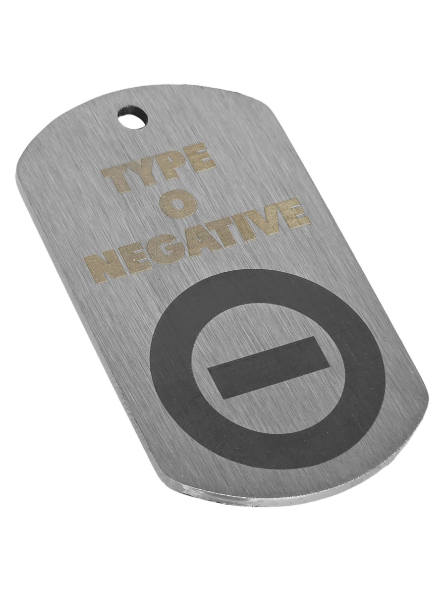 Жетон RockMerch с гравировкой Type O Negative - фото 1 - rockbunker.ru
