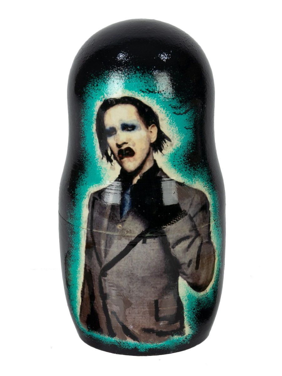 Матрешка Marilyn Manson - фото 3 - rockbunker.ru