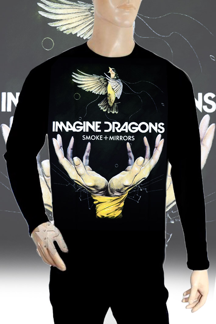Лонгслив Imagine Dragons Smoke + Mirrors - фото 1 - rockbunker.ru