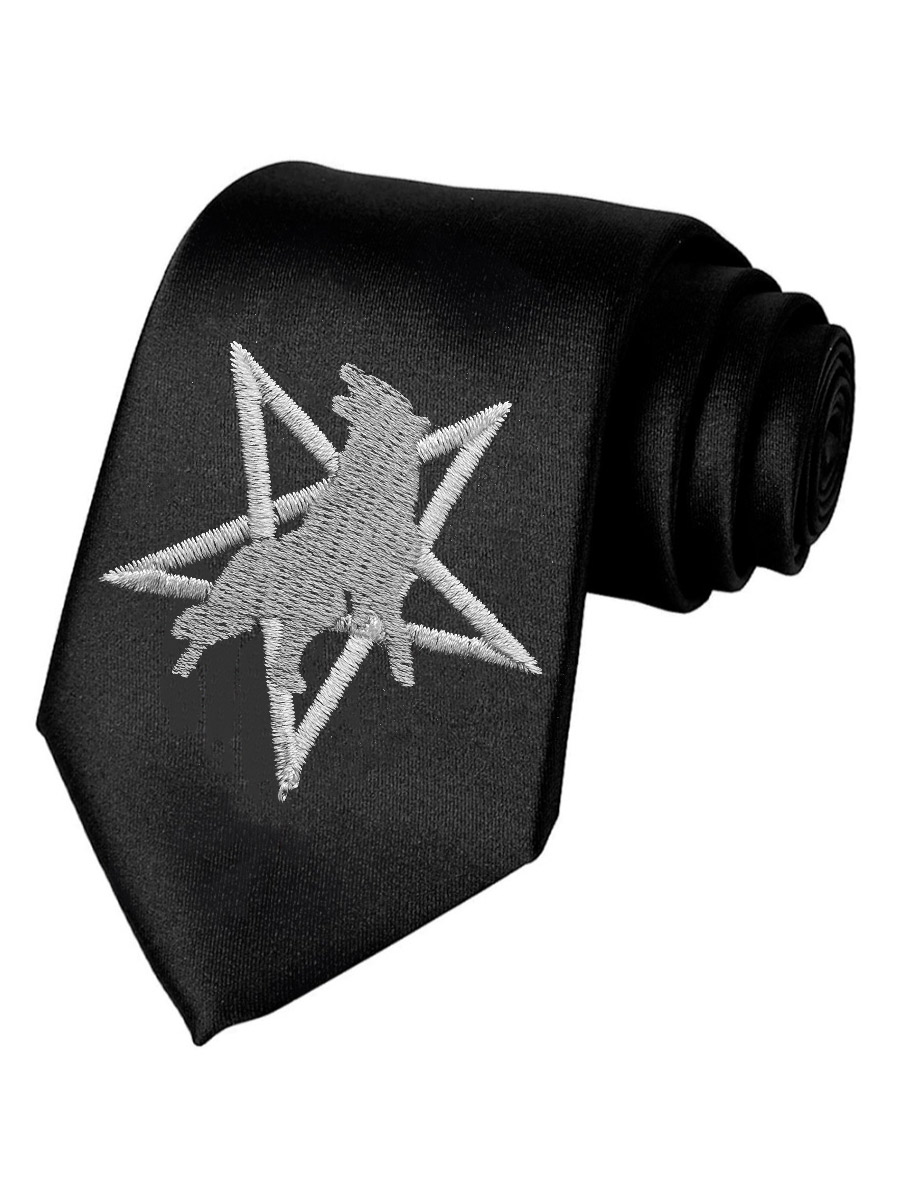 Галстук Волк - фото 1 - rockbunker.ru