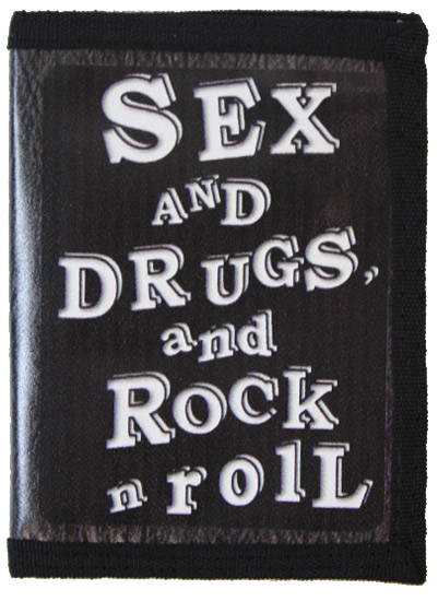 Кошелек Sex Drugs and Rockn Roll из кожзаменителя - фото 1 - rockbunker.ru