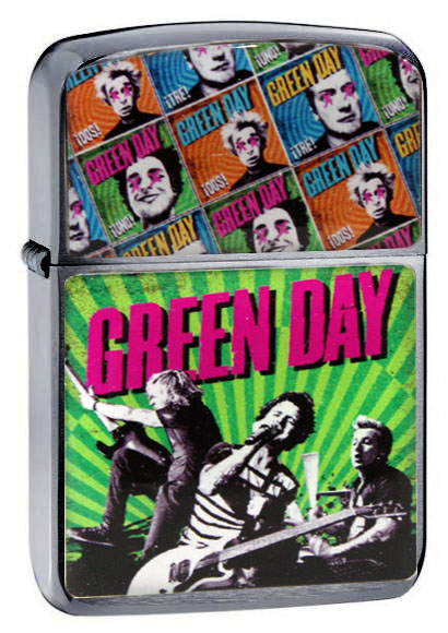 Зажигалка RockMerch Green Day - фото 1 - rockbunker.ru