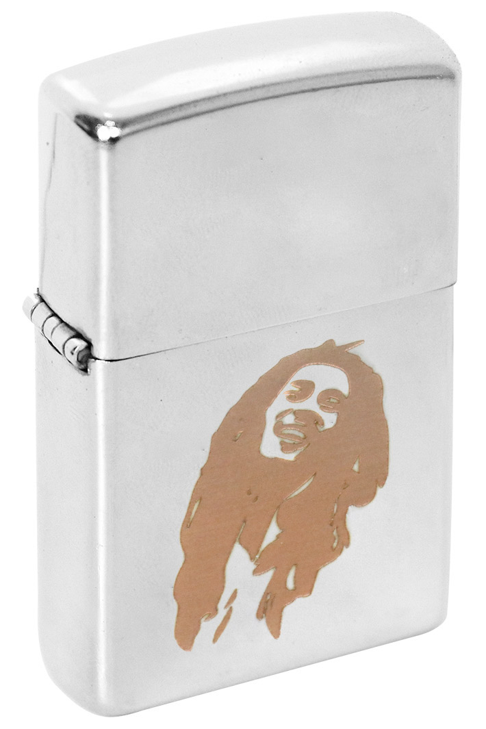 Зажигалка с гравировкой Bob Marley - фото 1 - rockbunker.ru