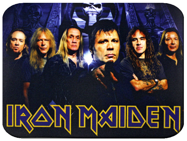 Коврик для мыши RockMerch Iron Maiden - фото 1 - rockbunker.ru