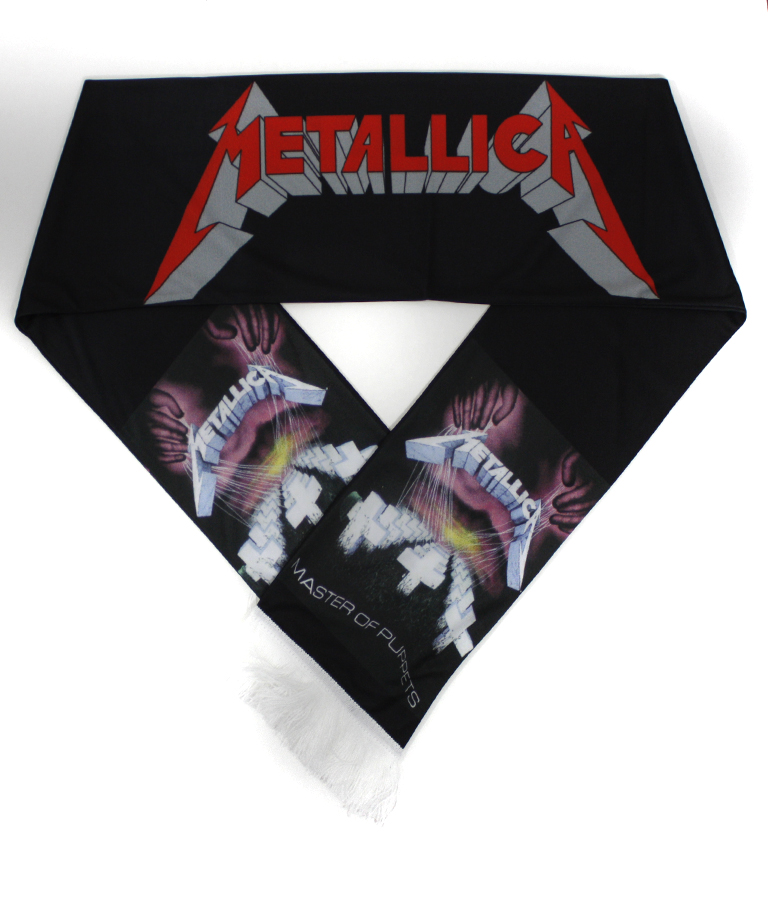 Шарф летний Metallica - фото 1 - rockbunker.ru