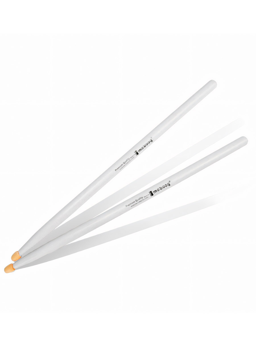 Барабанные палочки Moboog Белые - фото 1 - rockbunker.ru
