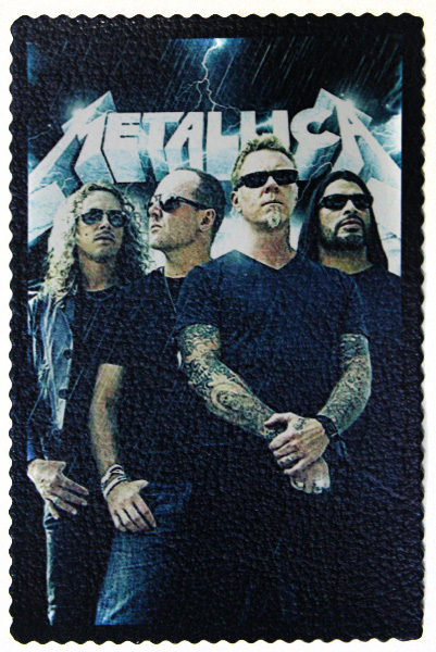 Кожаная нашивка Metallica - фото 1 - rockbunker.ru