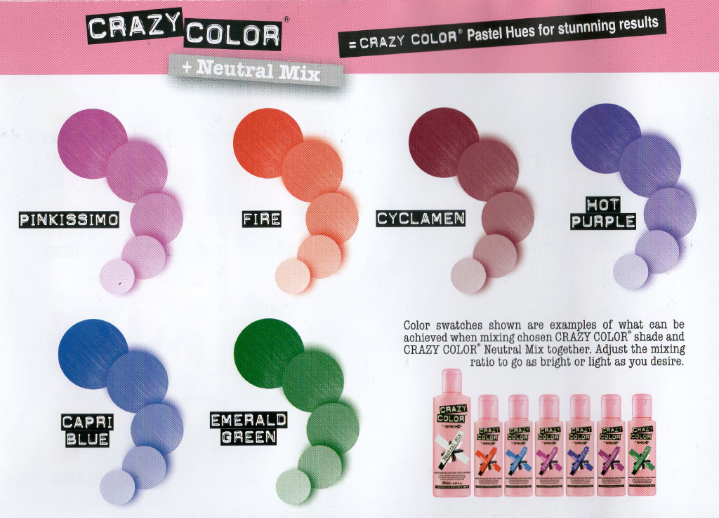 Краска для волос Crazy Color Extreme Starter Palette - фото 2 - rockbunker.ru