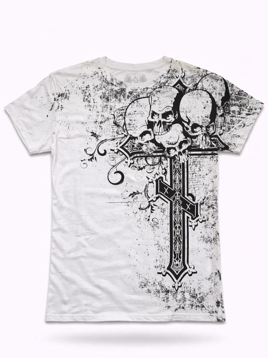 Футболка Xzavier Skully Cluster - фото 1 - rockbunker.ru