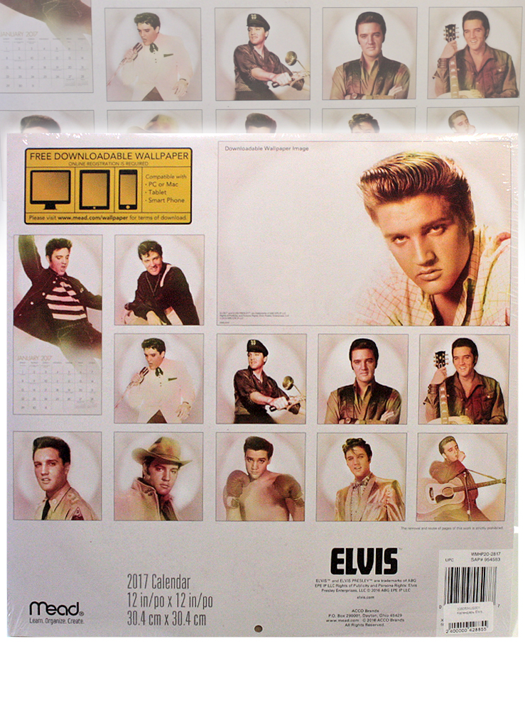 Календарь Elvis Presley - фото 2 - rockbunker.ru