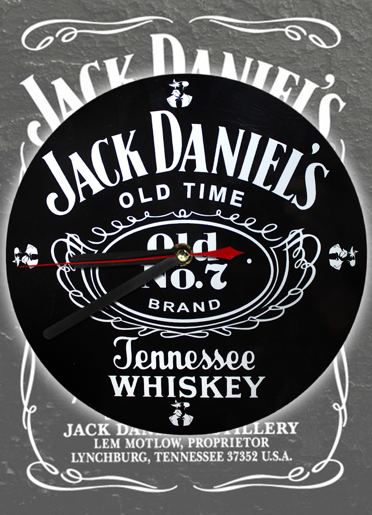 Часы настенные RockMerch Jack Daniels - фото 1 - rockbunker.ru
